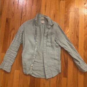 Light Green J.Crew Slim Untucked Button-Up Shirt